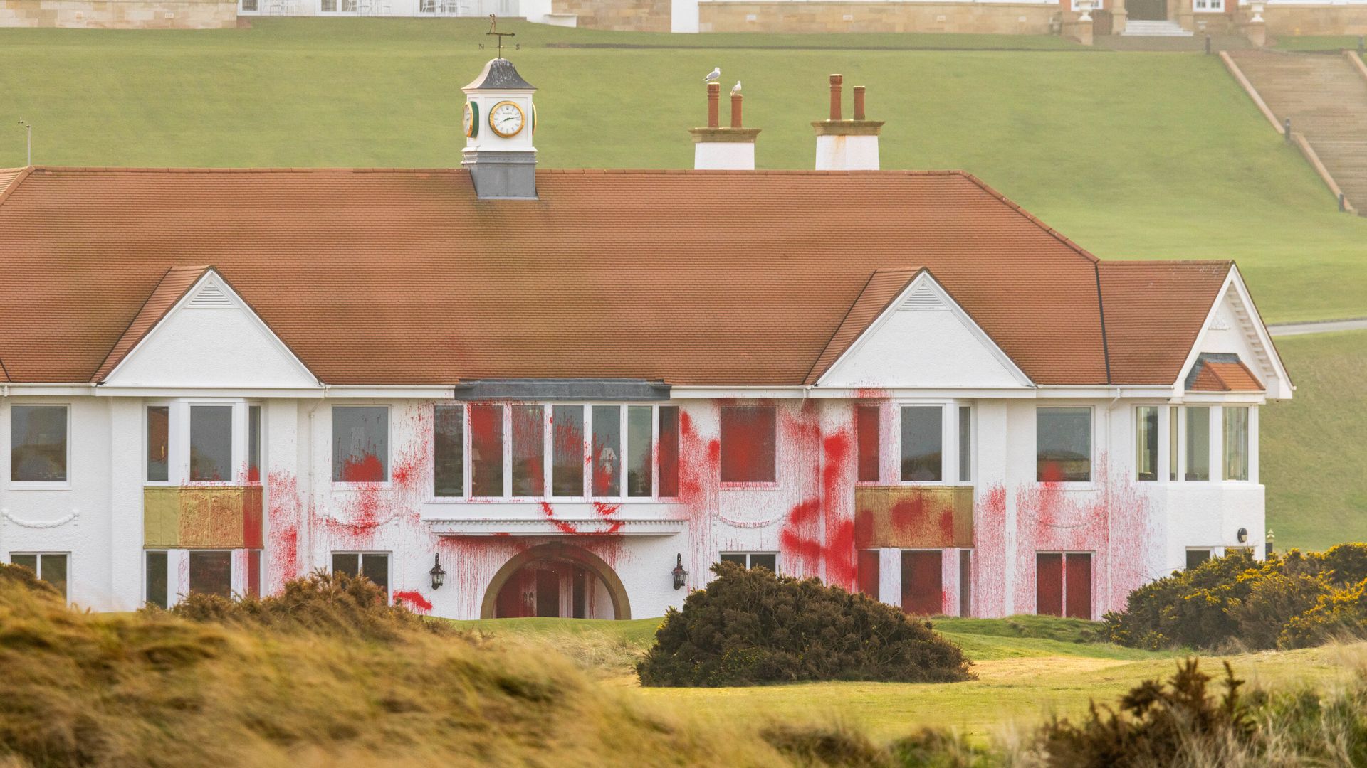 Suspects accused of vandalising Trump Turnberry golf resort to stand trial